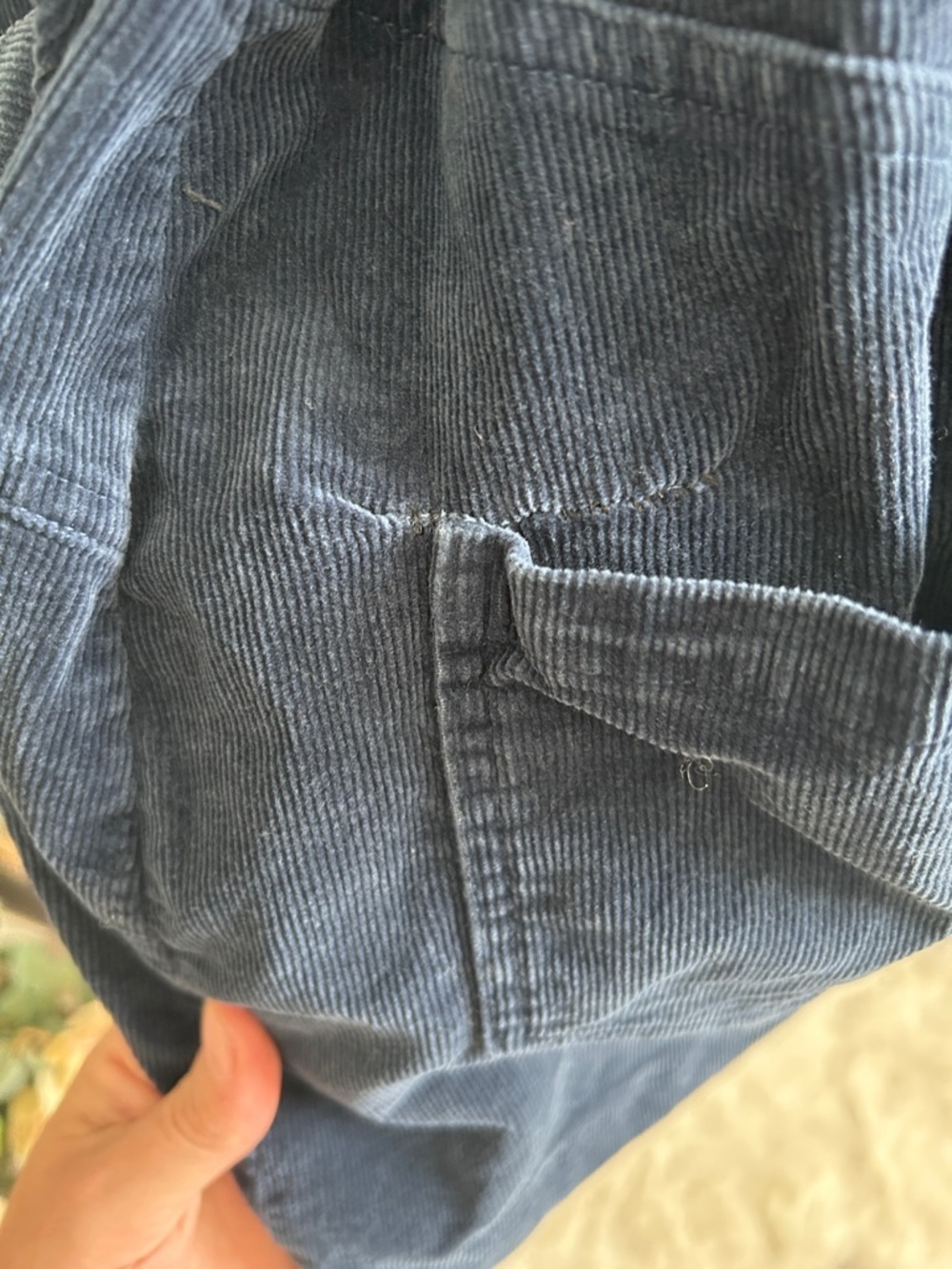 Marissa Webb Indigo Blue Corduroy Button Up Dress - Picture 4 of 11